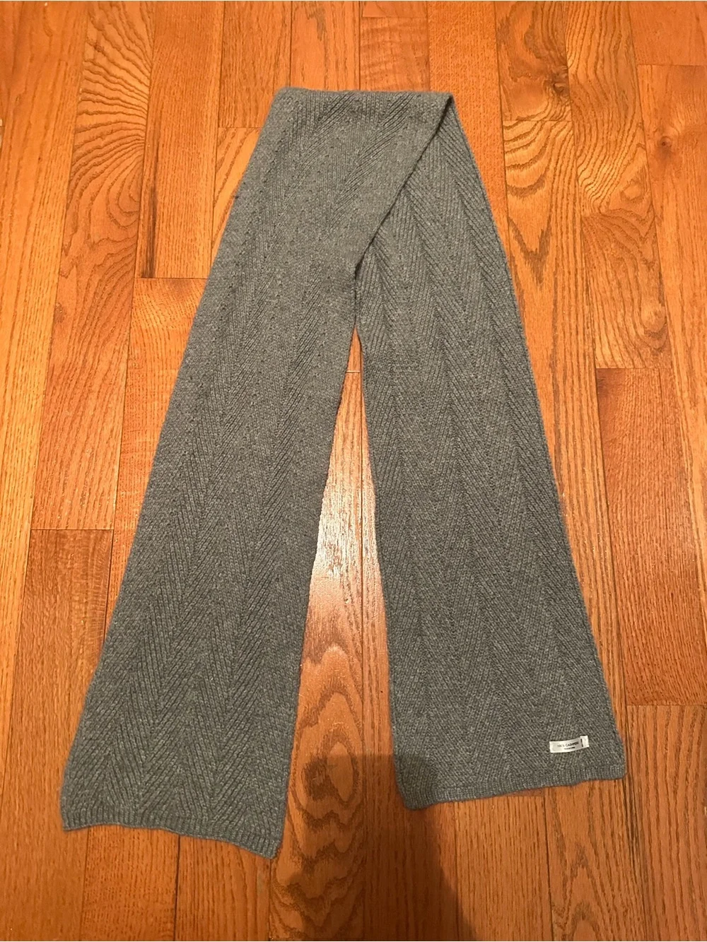 Condé Nast Lutz & Patmos Cashmere Scarf Holiday 2008 Limited Edition Gray 67